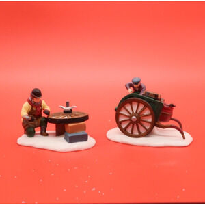 Vtg Dept 56 Heritage Village Collection C Bradford Wheelwright & Son Accessory